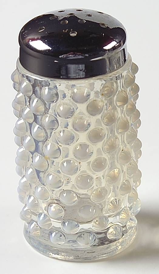 Hobnail French (Opalescent) Shaker with Metal Lid by Fenton-1