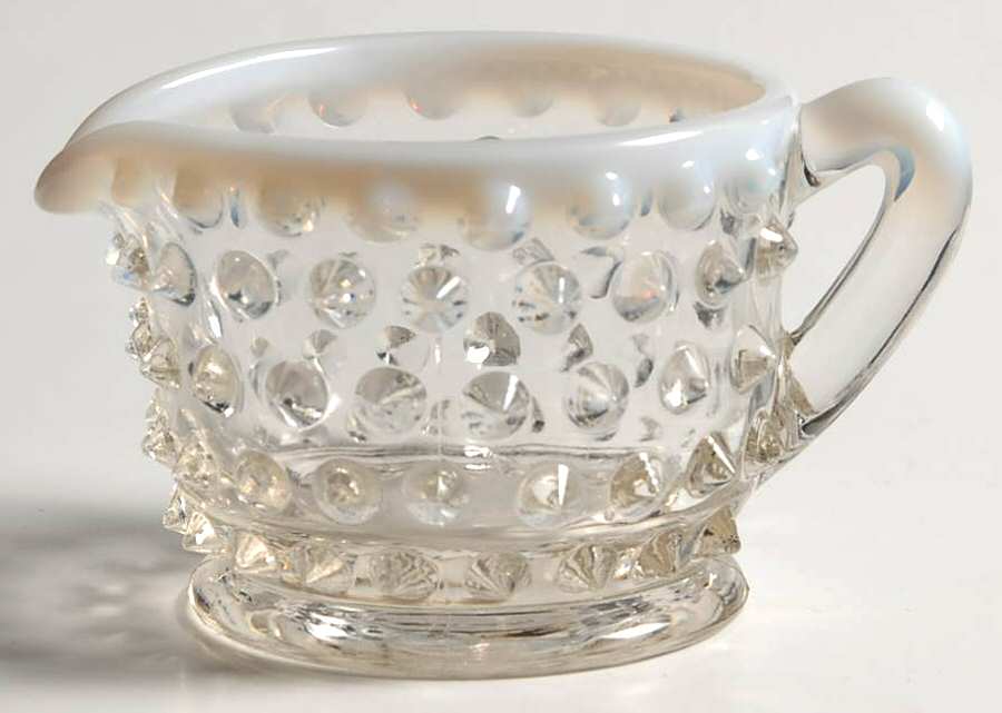 Hobnail French (Opalescent) Individual Creamer by Fenton-1