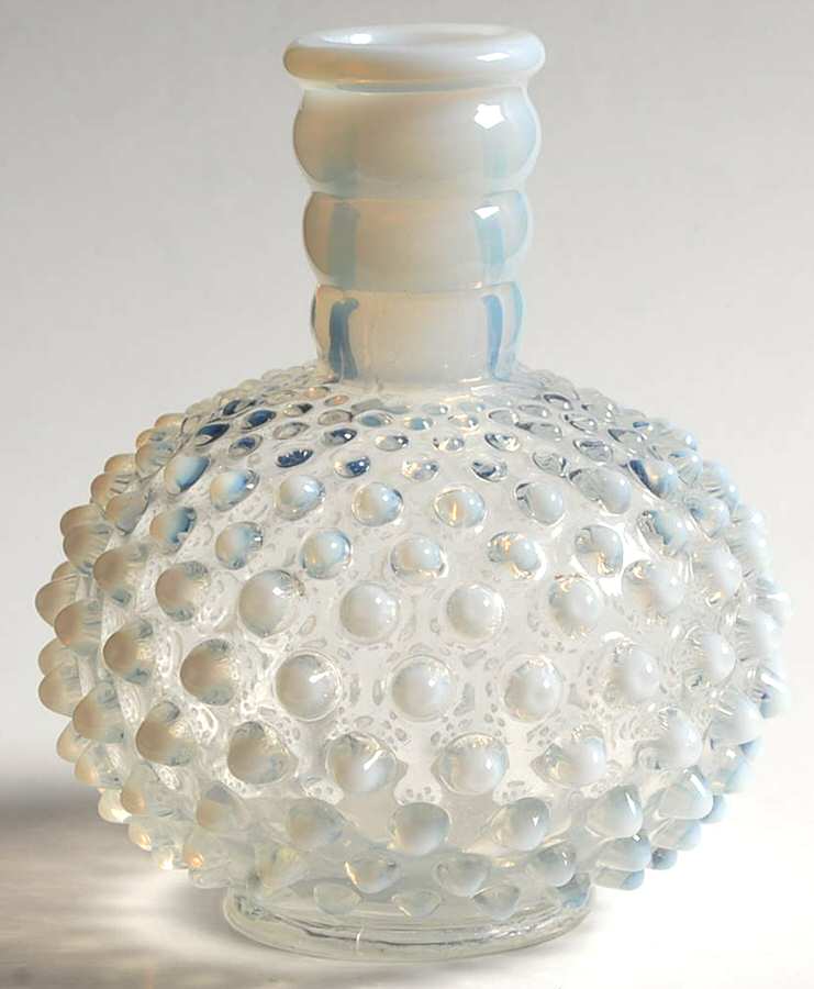 Hobnail French (Opalescent) Wrisley Cologne Bottle No Stopper by Fenton-1