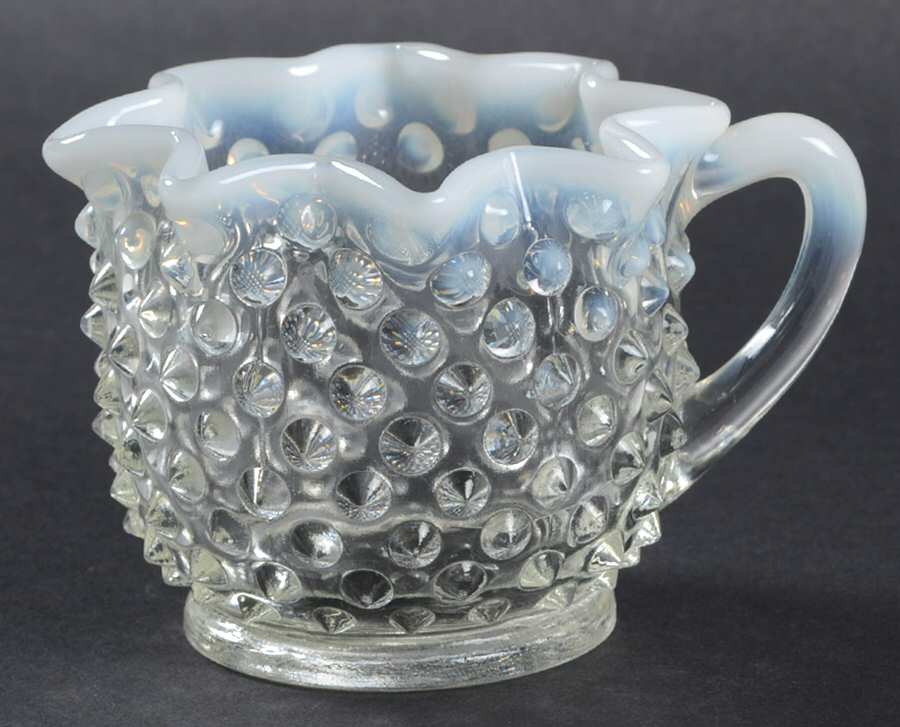 Hobnail French (Opalescent) Star Shape Creamer, Full Star by Fenton-1