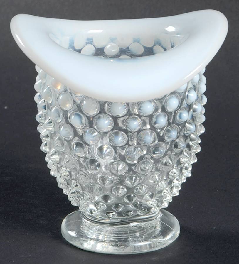 Hobnail French (Opalescent) 3" Miniature Vase by Fenton-1