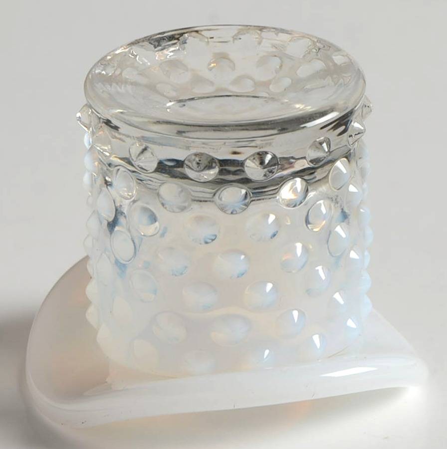 Hobnail French (Opalescent) Small Top Hat Topper by Fenton-1