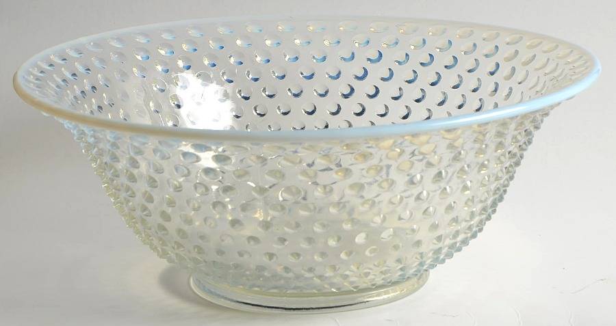 Hobnail French (Opalescent) Punch Bowl by Fenton-1
