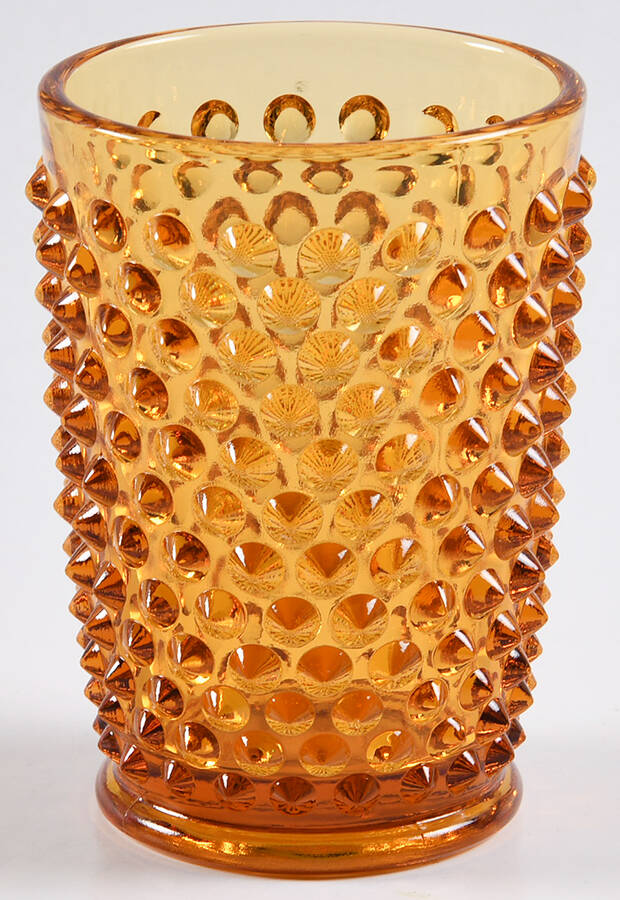 Hobnail Amber (Colonial Amber) 5 Oz Flat Tumbler by Fenton-1