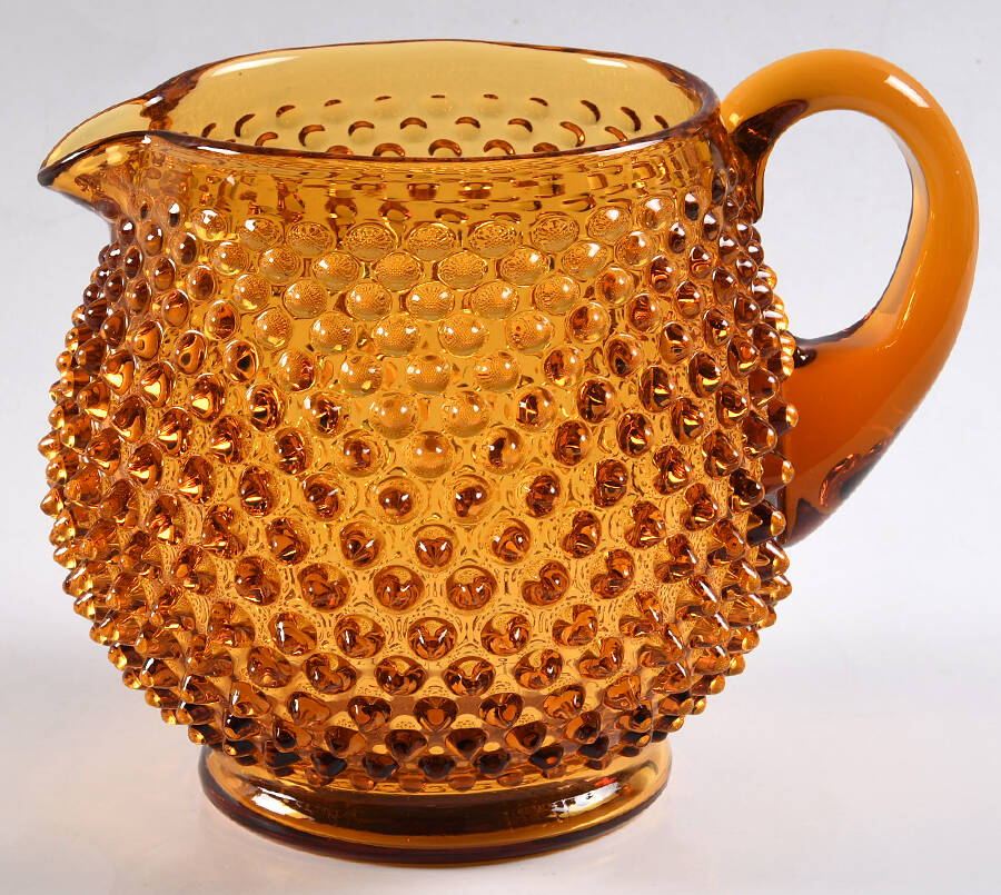 Hobnail Amber (Colonial Amber) 32 Oz Squat Jug by Fenton-1