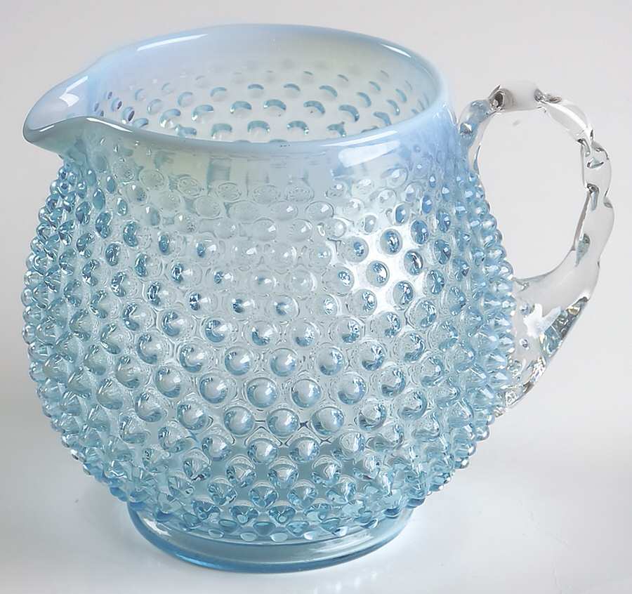 Hobnail Blue (Opalescent) 32 Oz Squat Jug by Fenton-1