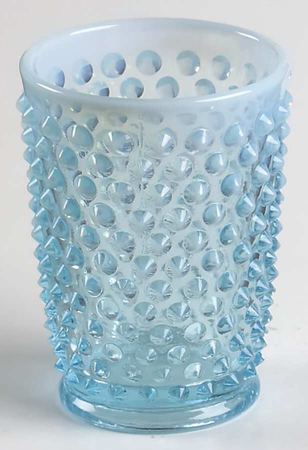 Hobnail Blue (Opalescent) 5 Oz Flat Tumbler by Fenton-1