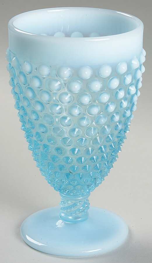 Hobnail Blue (Opalescent) Iced Tea by Fenton-1