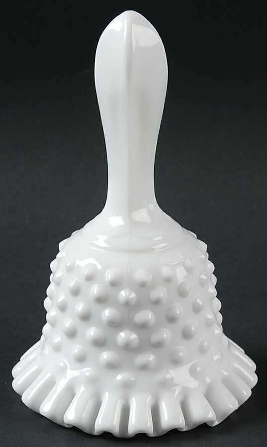 Hobnail Milk Glass 5" Bell by Fenton-1