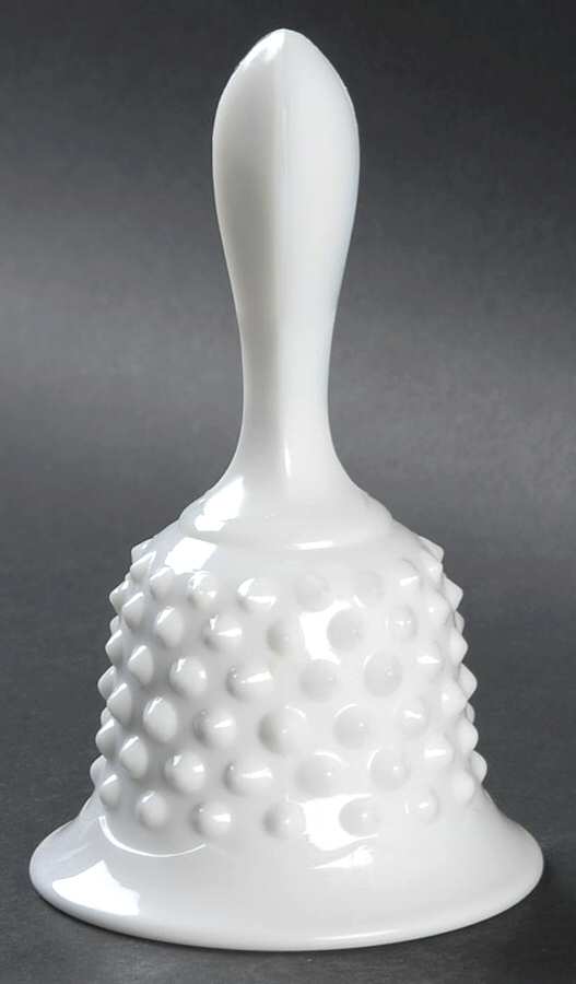 Hobnail Milk Glass 5" Bell by Fenton-1