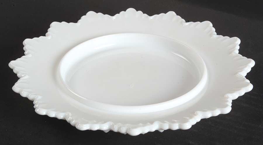 Hobnail Milk Glass Round Butter Dish No Lid by Fenton-1