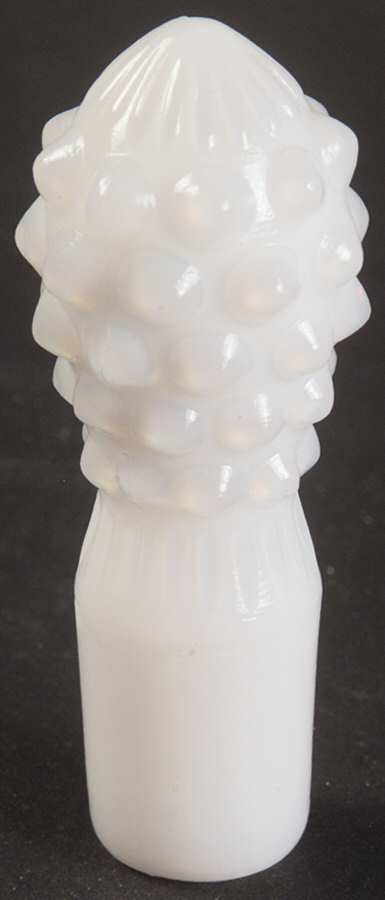 Hobnail Milk Glass Stopper for Oil Cruet by Fenton-1