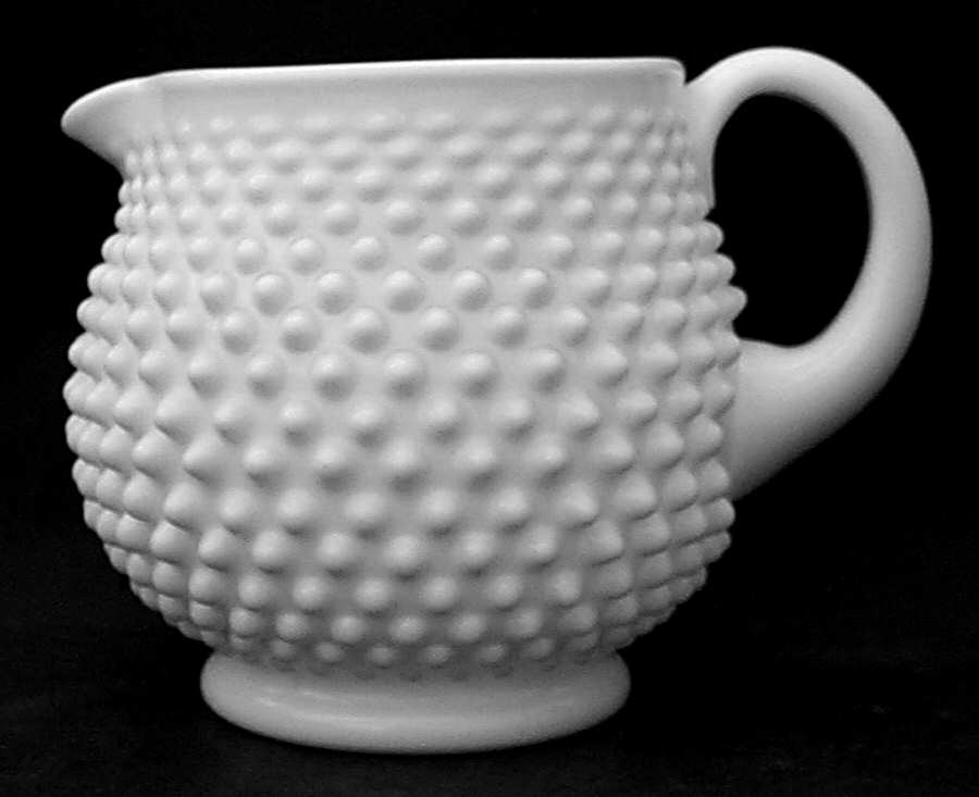 Hobnail Milk Glass 32 Oz Squat Jug by Fenton-1