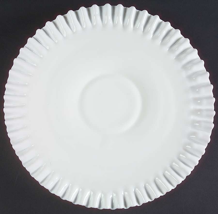 Hobnail Milk Glass 13" Sandwich Plate by Fenton-1