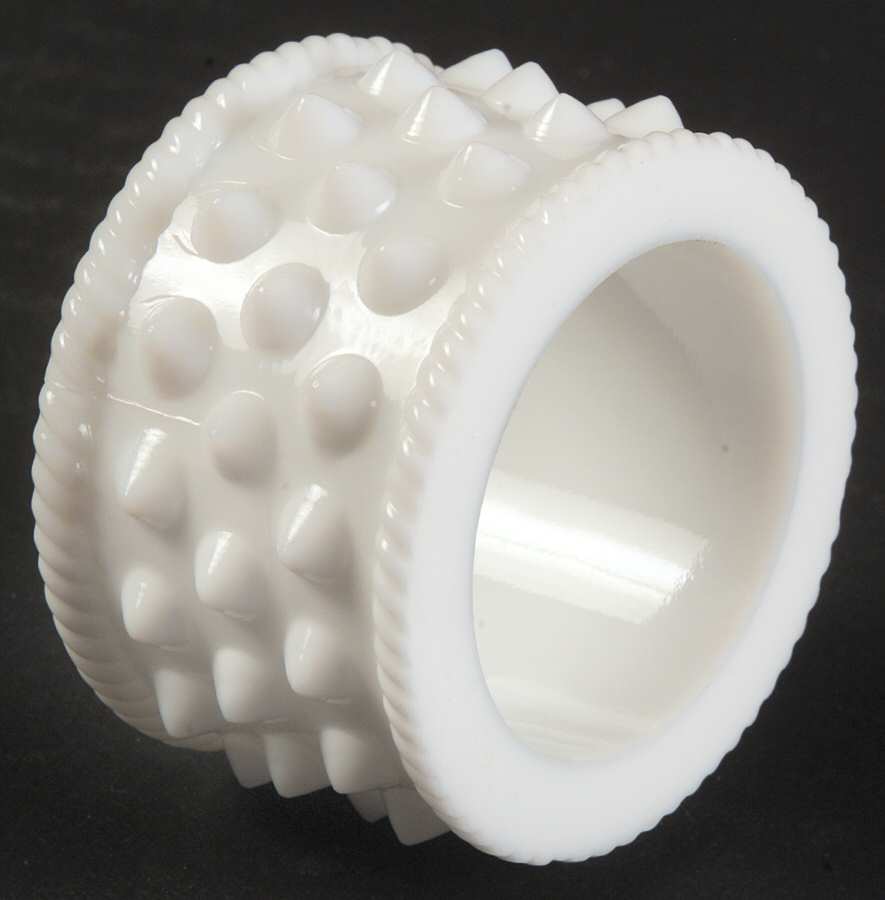 Hobnail Milk Glass Napkin Ring by Fenton-1