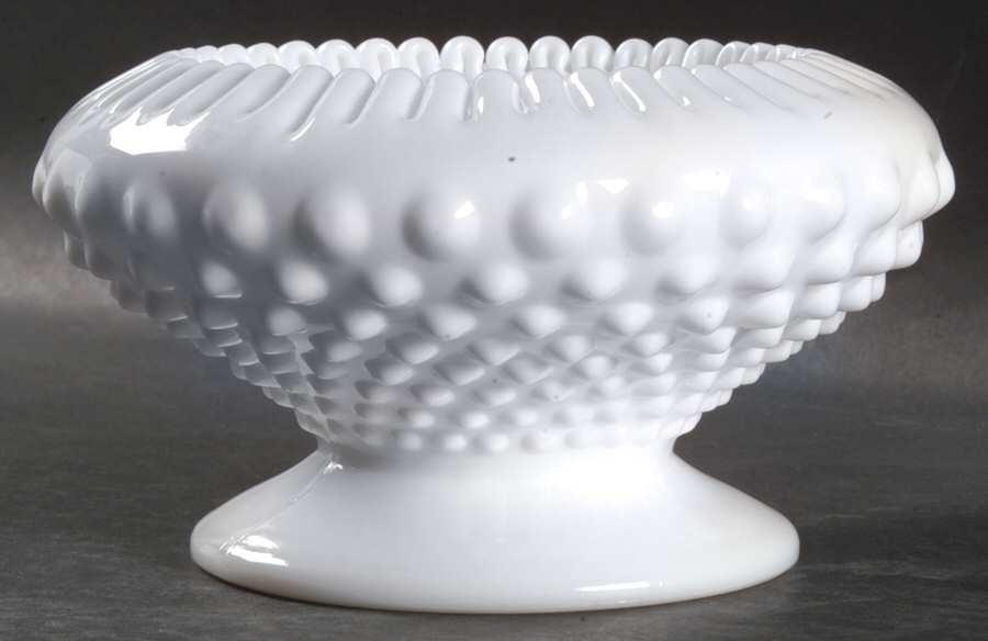 Hobnail Milk Glass Candleholder by Fenton-1