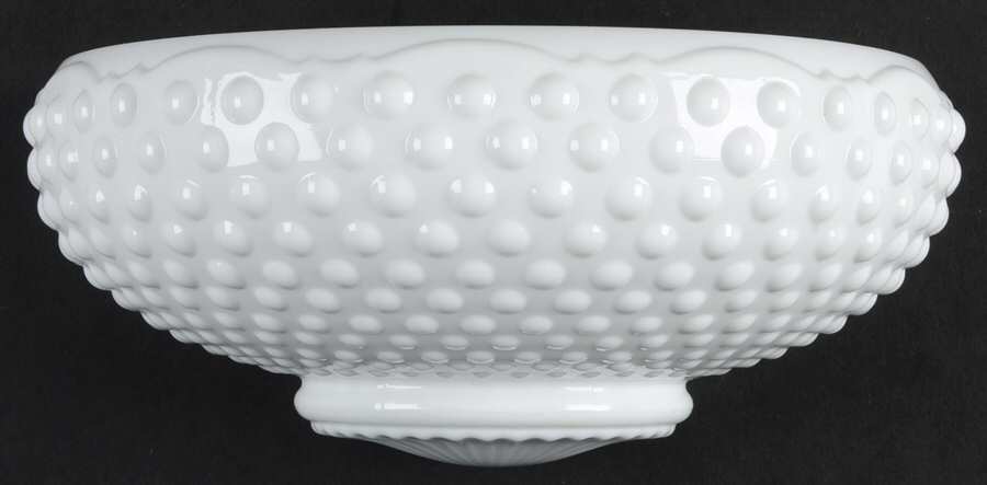 Hobnail Milk Glass Lavabo with Lid-Bowl Planter Only by Fenton-1