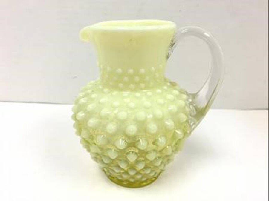 Hobnail Topaz (Opalescent) 12 Oz Open Syrup by Fenton-1