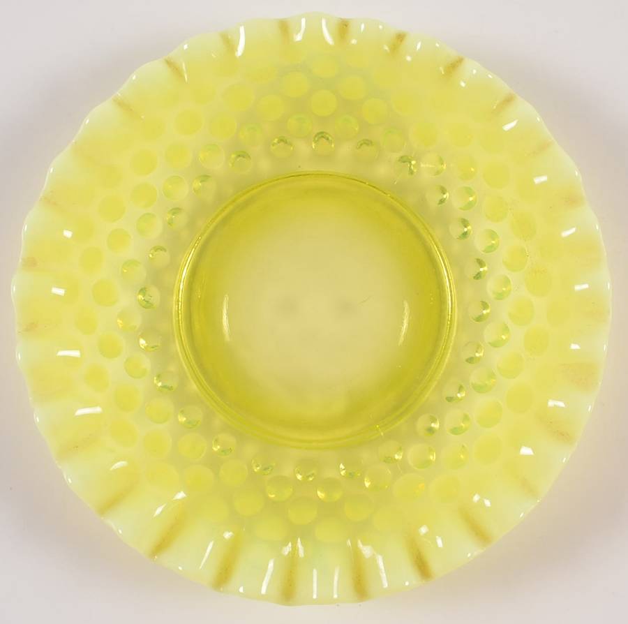 Hobnail Topaz (Opalescent) Bread & Butter Plate by Fenton-1