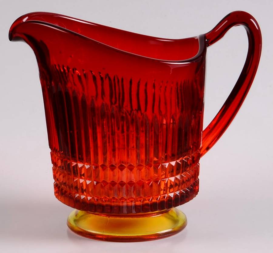Lincoln Inn Ruby Red Footed Creamer by Fenton-1