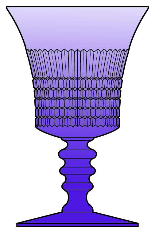 Lincoln Inn Amethyst Water Goblet by Fenton-1