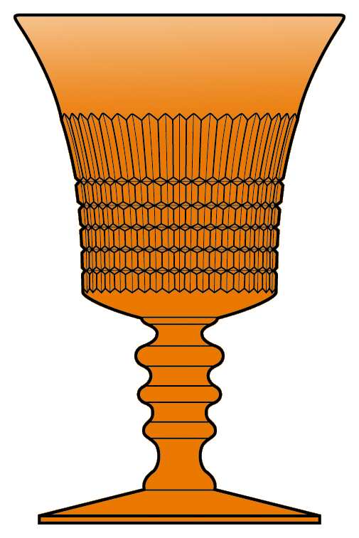 Lincoln Inn Amber Water Goblet by Fenton-1