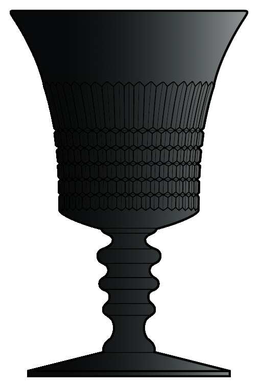 Lincoln Inn Black Water Goblet by Fenton-1