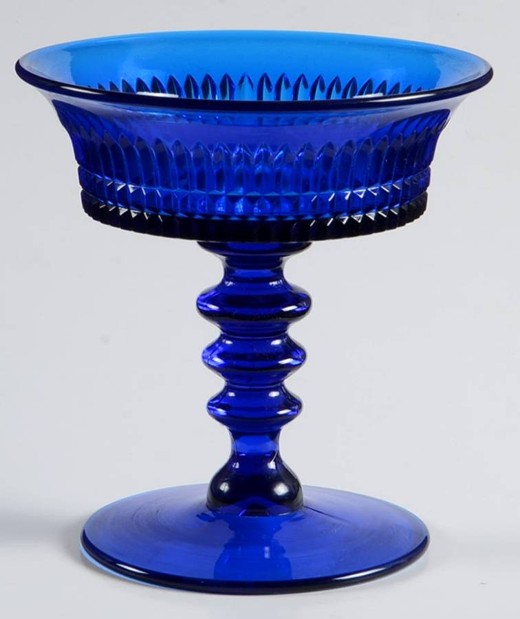 Lincoln Inn Cobalt Champagne/Tall Sherbet by Fenton-1
