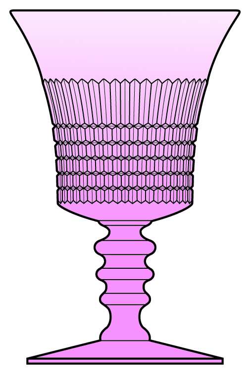 Lincoln Inn Pink Water Goblet by Fenton-1