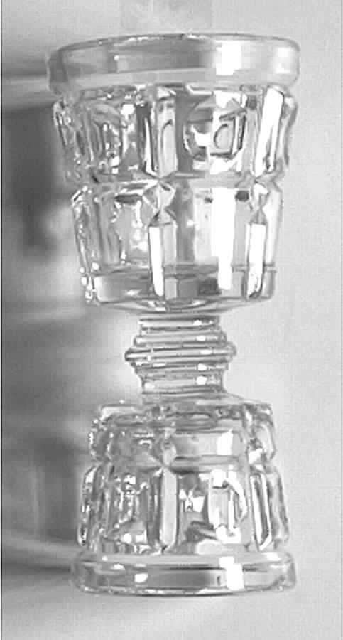 Plymouth Clear Double Jigger by Fenton-1