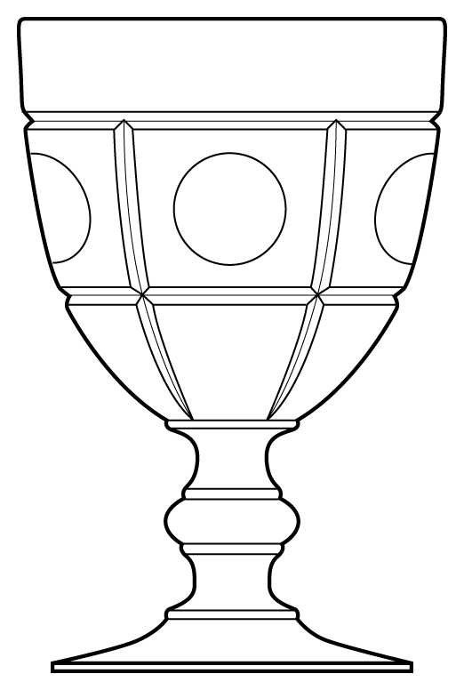 Plymouth Clear Water Goblet by Fenton-1