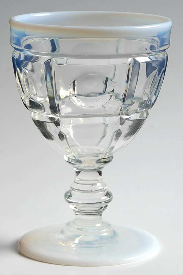 Plymouth French (Opalescent) Water Goblet by Fenton-1