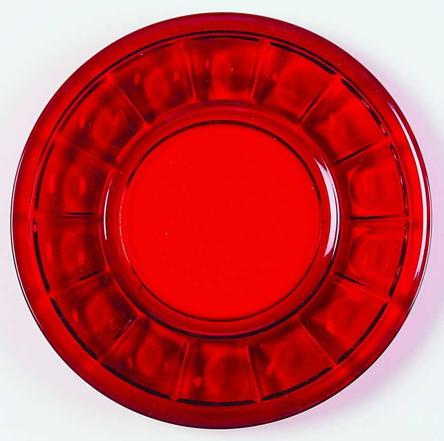 Plymouth Ruby Luncheon Plate by Fenton-1