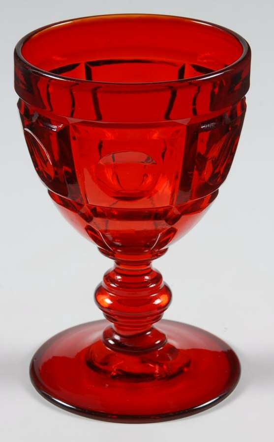 Plymouth Ruby Wine Glass by Fenton-1