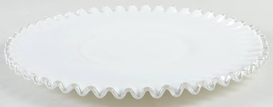 Silver Crest 12" Sandwich Plate by Fenton-1