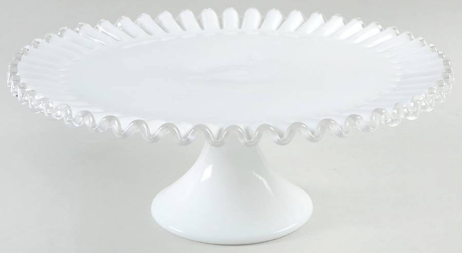 Silver Crest Cake Stand by Fenton-1