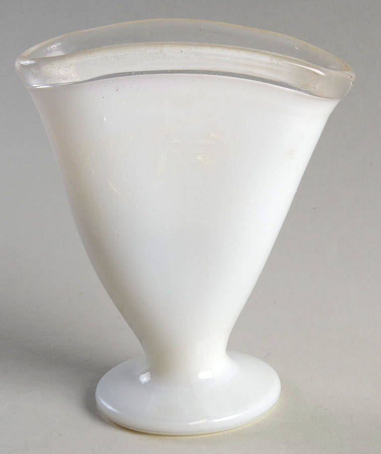 Silver Crest 4" Miniature Fan Vase by Fenton-1