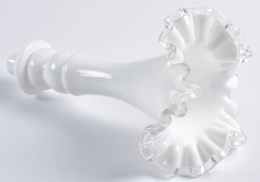 Silver Crest Epergne Vase by Fenton-1