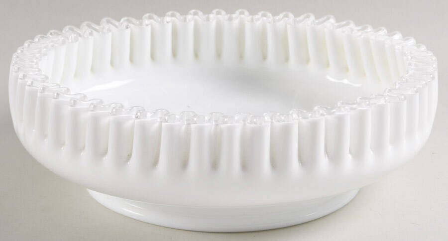 Silver Crest Shrimp/Chip Bowl Only by Fenton-1