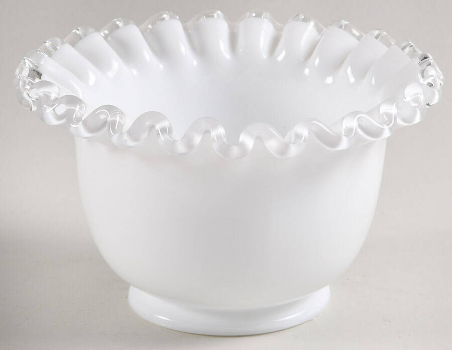 Silver Crest Deep Dessert Bowl by Fenton-1