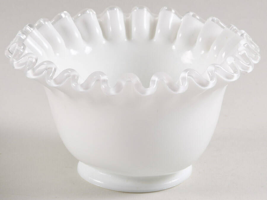 Silver Crest Mayonnaise Bowl, Bowl Only by Fenton-1