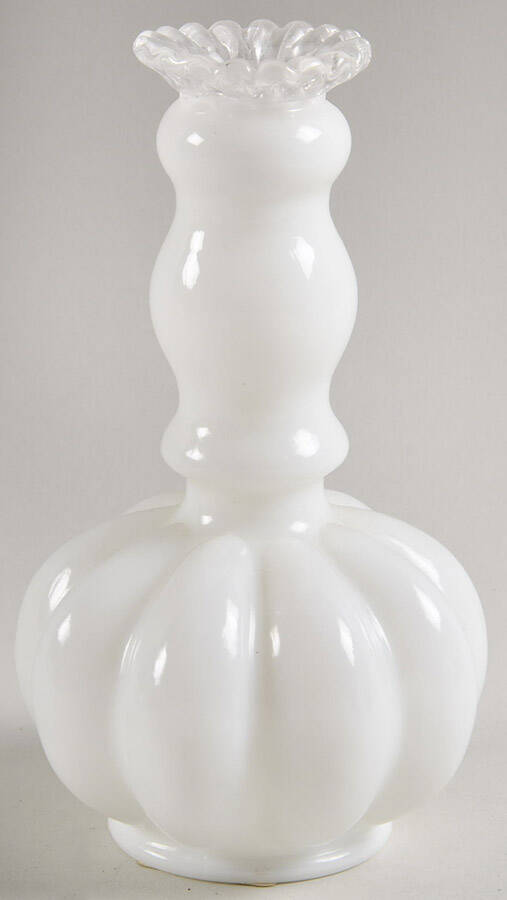 Silver Crest Large Bottle No Stopper by Fenton-1