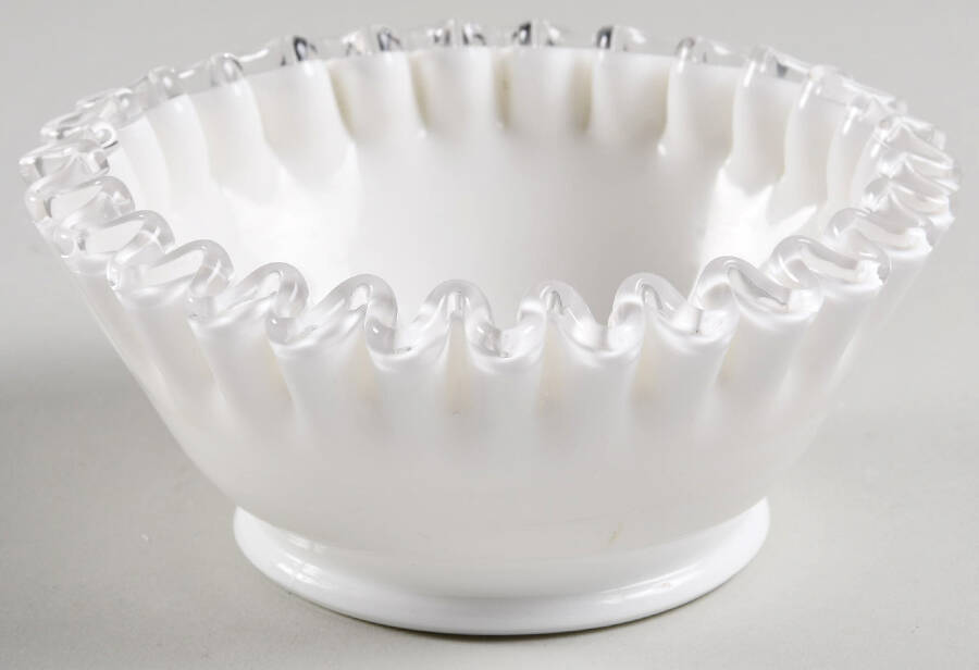 Silver Crest Small Fruit Dessert Bowl by Fenton-1