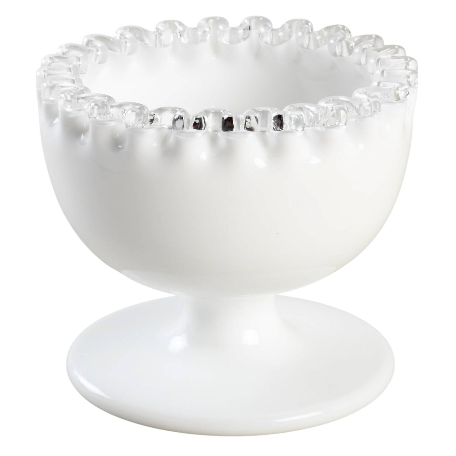Silver Crest Bowl for Chip & Dip Set by Fenton-1