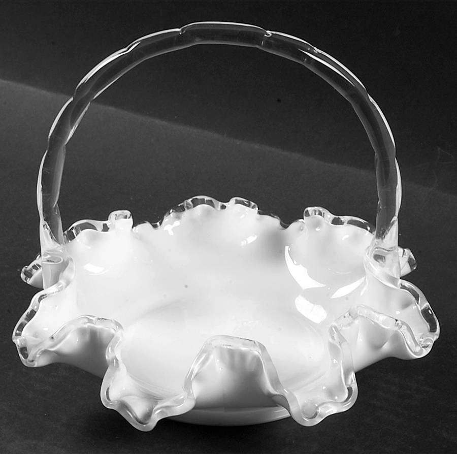 Silver Crest #7336 Crests 6" Basket by Fenton-1
