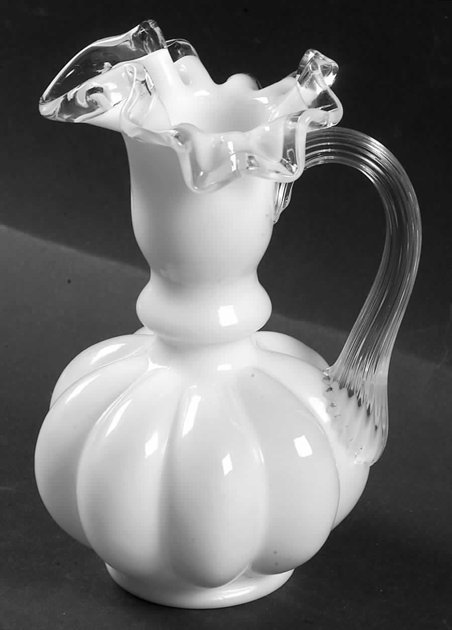 Silver Crest 6" Handled Jug by Fenton-1