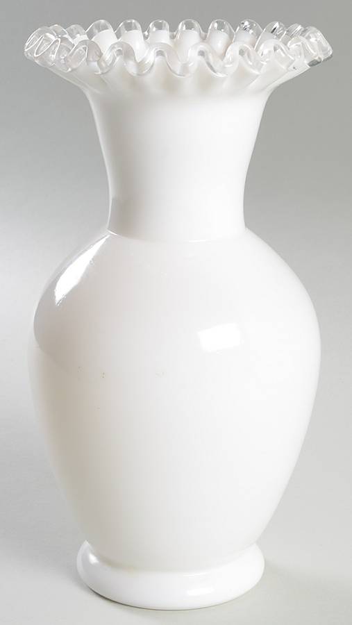 Silver Crest 9" Flower Vase by Fenton-1