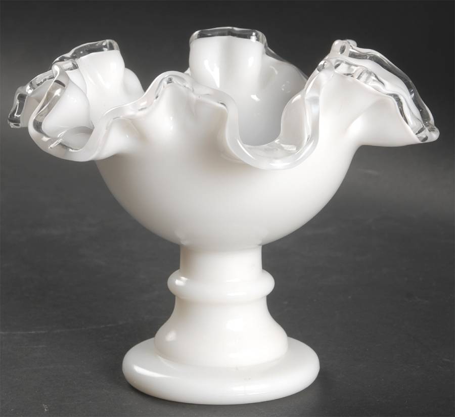 Silver Crest Candleholder by Fenton-1