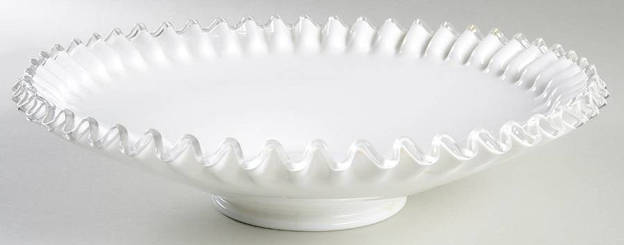 Silver Crest 14" Round Bowl by Fenton-1