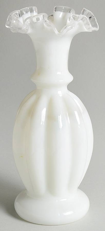 Silver Crest 9" Double Crimped Vase by Fenton-1